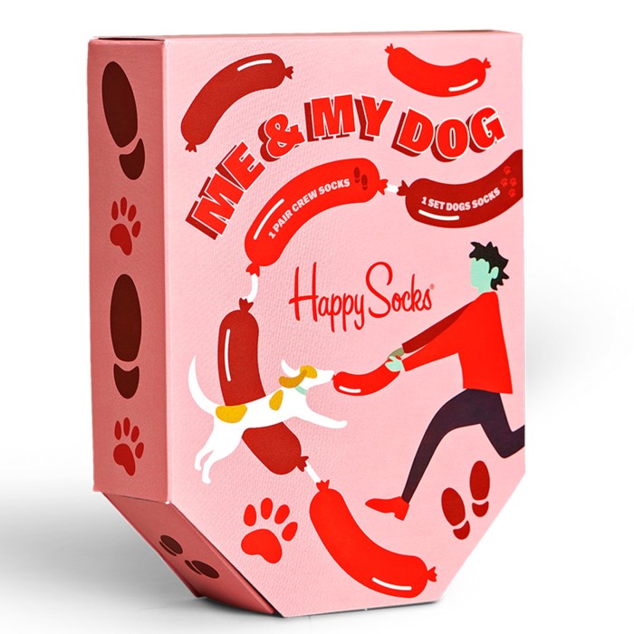 Happy Socks 2 - Pack Me And My Dogs Gift Set čarape